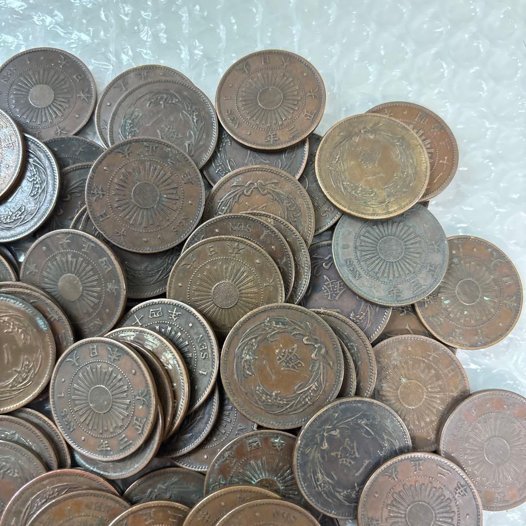 稲1銭青銅貨 100枚　まとめ　古銭　旧貨幣　2