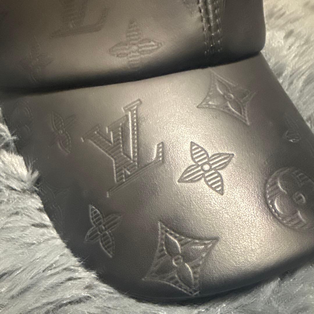 ルイヴィトン レザー ベースボールキャップ ブラック