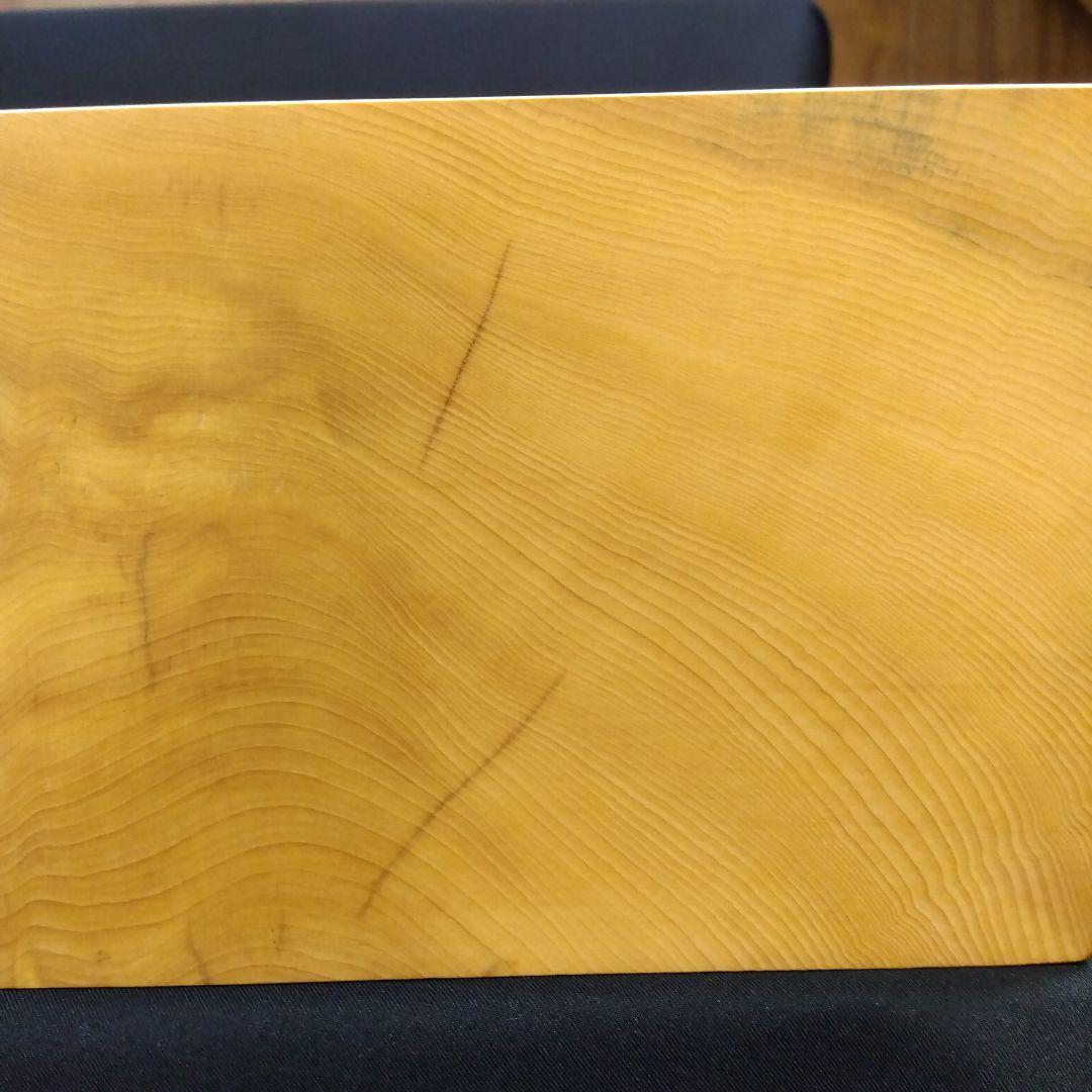 【国産　本榧　4寸碁盤　脚なし　木表】