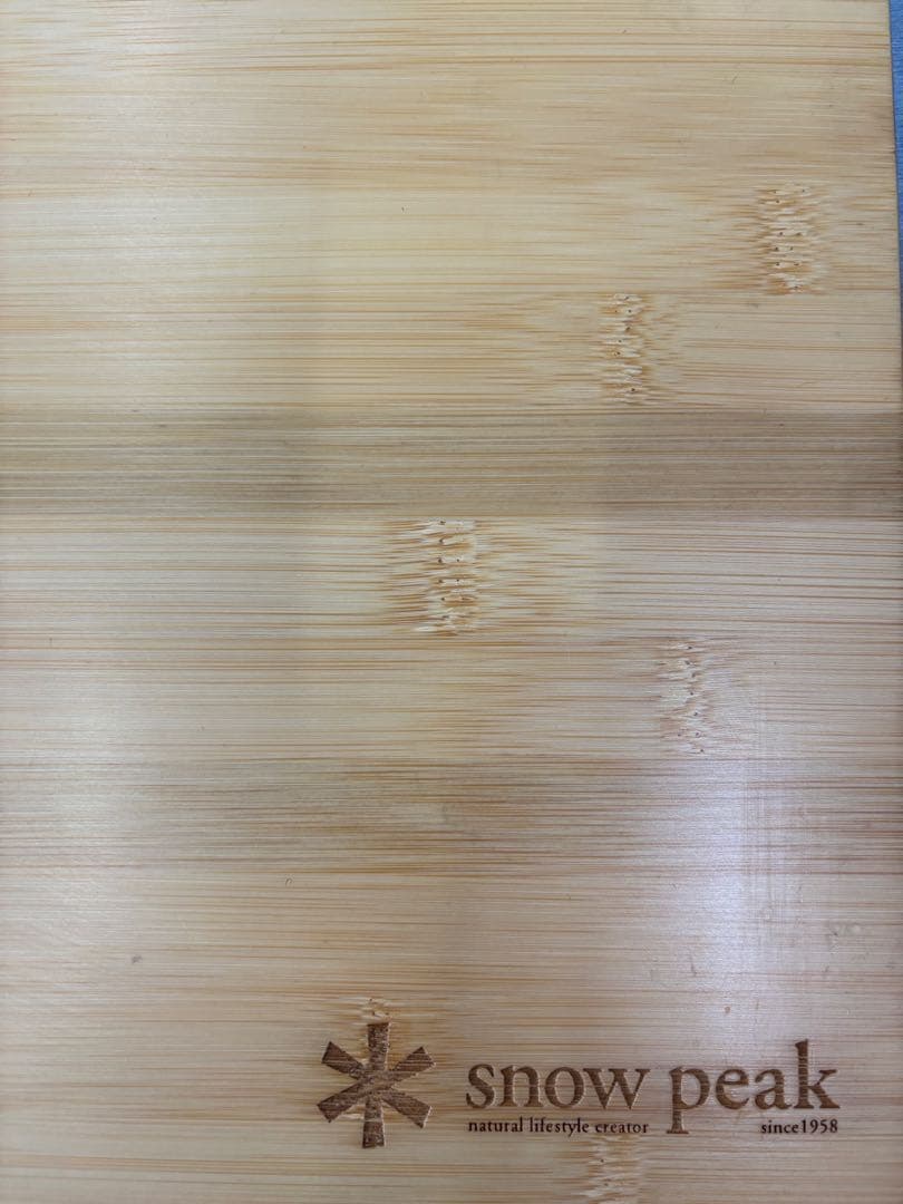  peak スノーピーク　ウッドテーブル竹W 2枚　旧カラー　中古