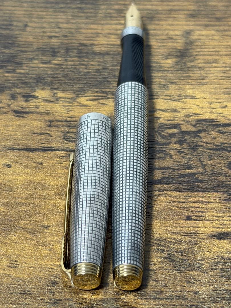 初期　字幅63 パーカー　75 シズレ　万年筆　スターリングシルバー　細字