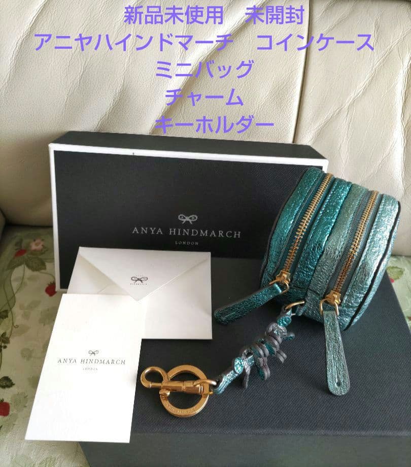 新品未使用アニヤハインドマーチ　ケース　ミニバッグ　チャーム　キーホルダー