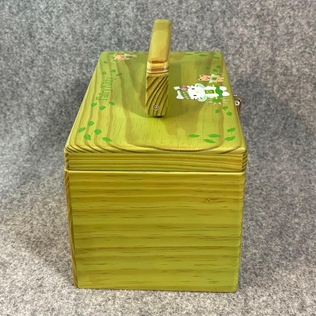 フェアリーキティ 妖精 木製 ソーイングボックス 裁縫箱 グリーン