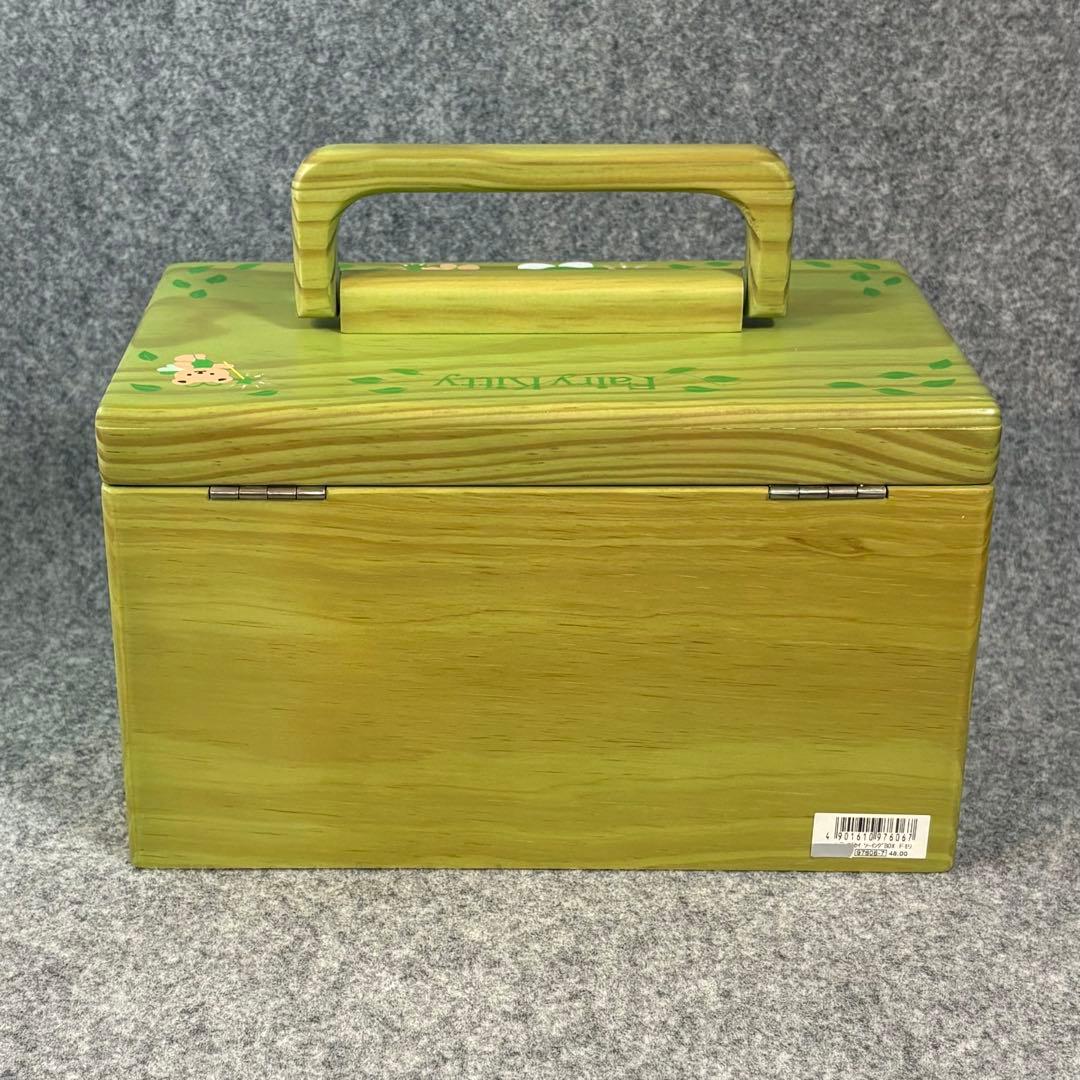 フェアリーキティ 妖精 木製 ソーイングボックス 裁縫箱 グリーン