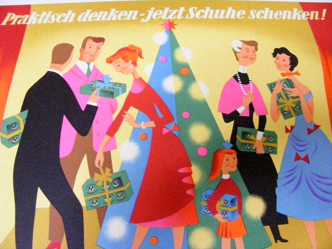 Krainz humanic 1950年ドイツ製リトグラフポスター