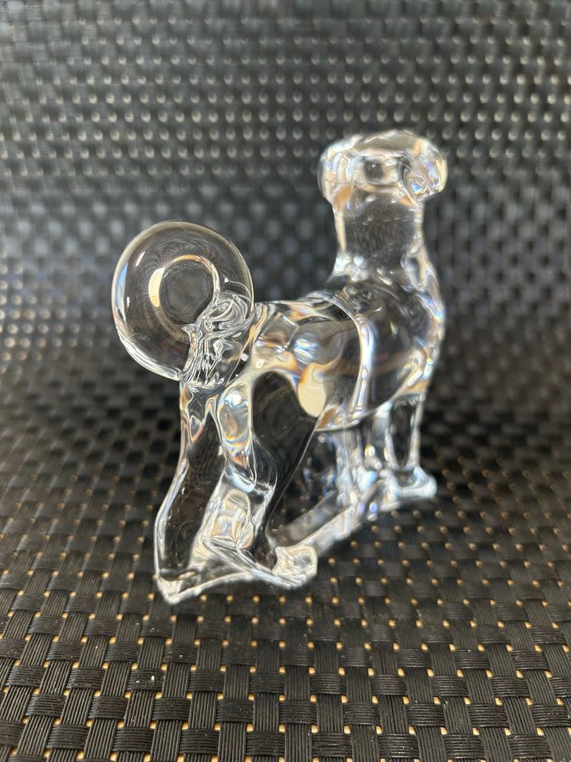 【美品】バカラ　baccarat 干支　犬　置物　ガラス　クリスタル