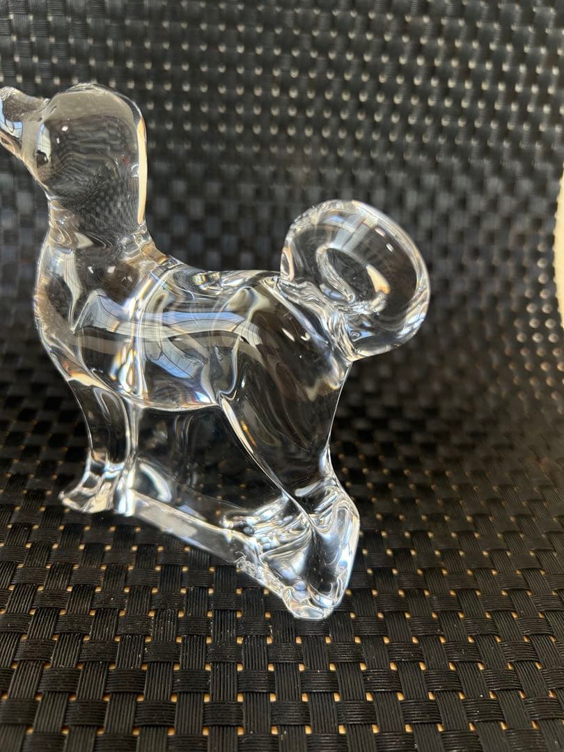 【美品】バカラ　baccarat 干支　犬　置物　ガラス　クリスタル