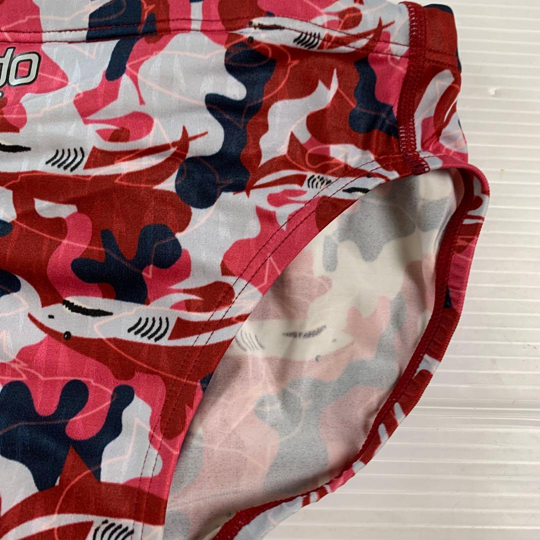 新品未使用品タグ付き　speedo 競泳水着 シャーク柄　Mサイズ　ブルーオウ