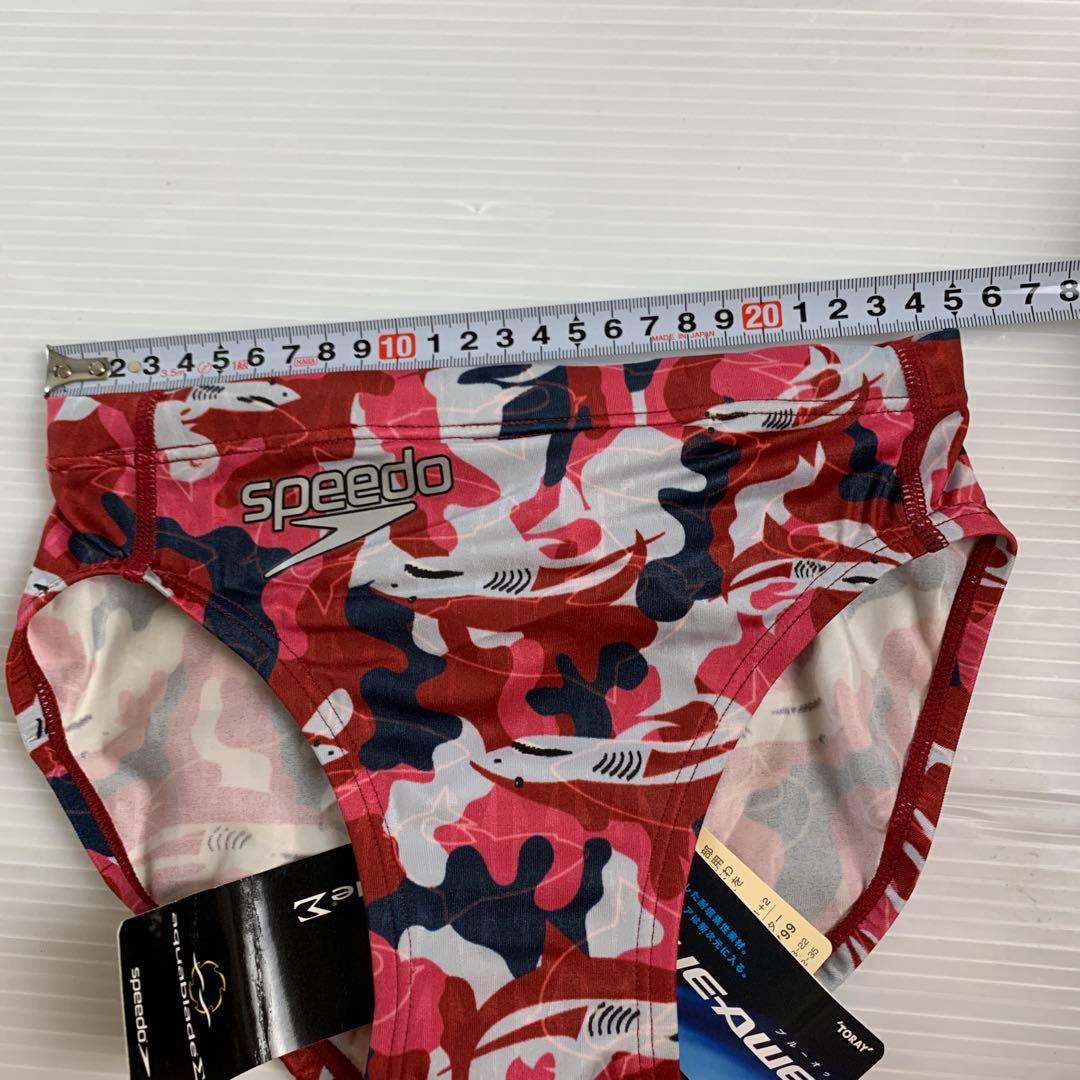 新品未使用品タグ付き　speedo 競泳水着 シャーク柄　Mサイズ　ブルーオウ