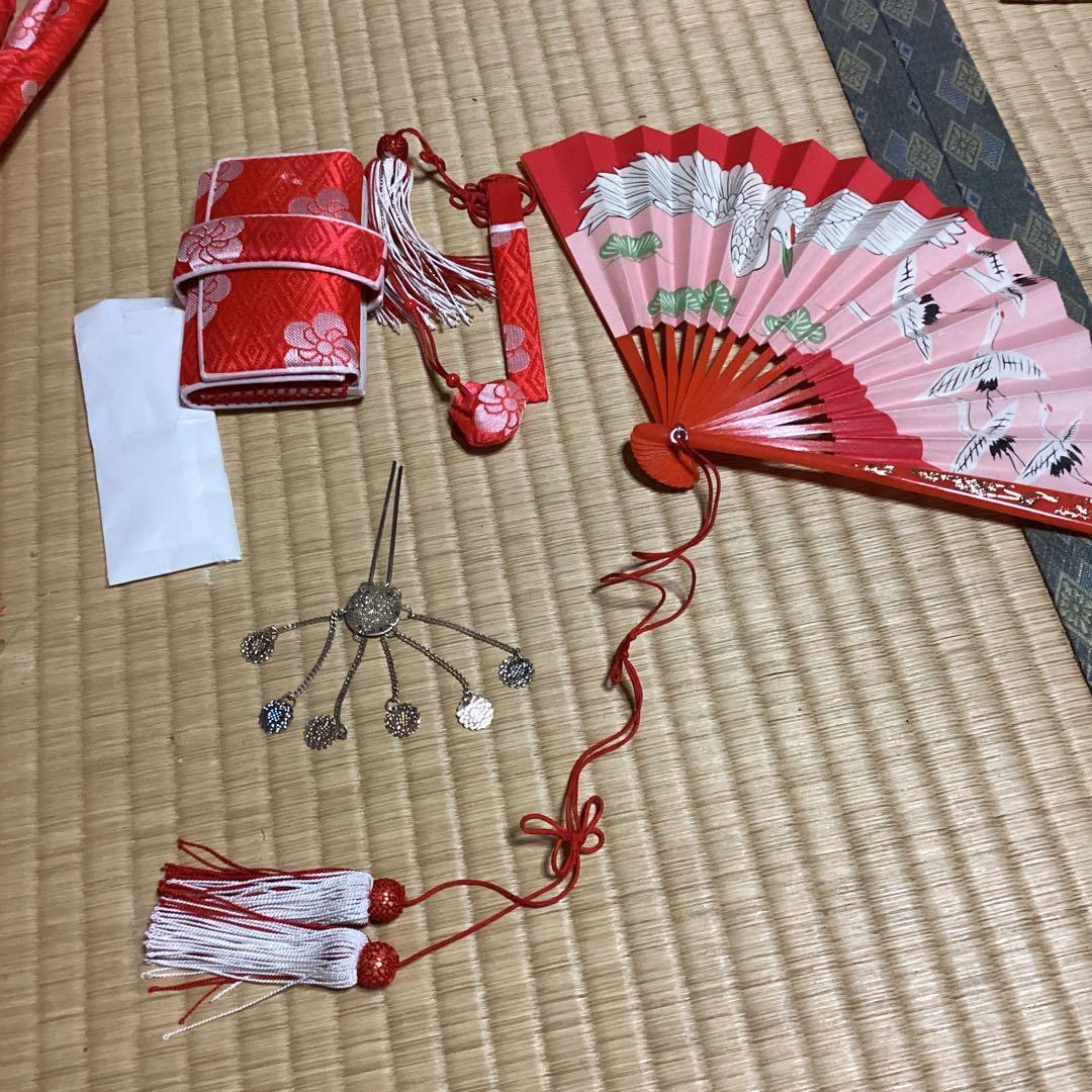 すくすくです。七五三七歳用　フルセット　帯幅19センチ　草履21センチ