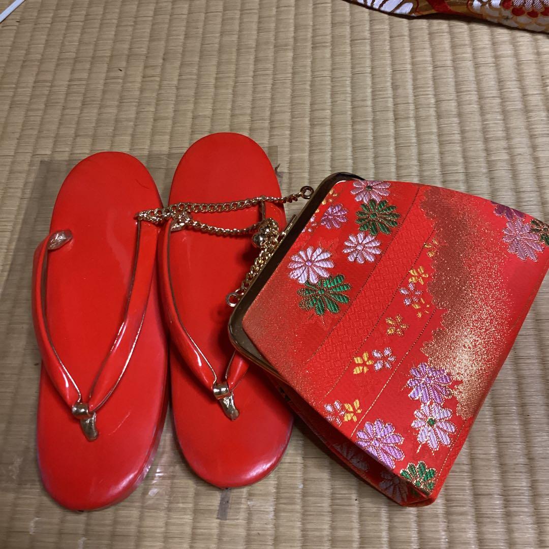 すくすくです。七五三七歳用　フルセット　帯幅19センチ　草履21センチ