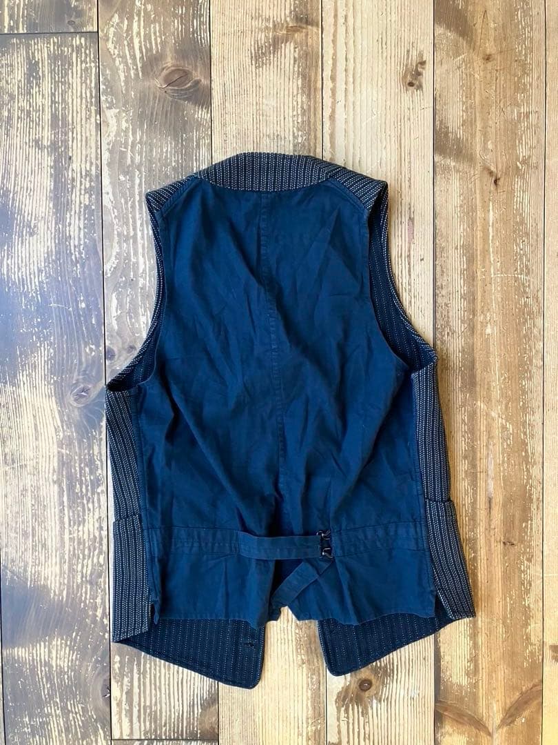 ANATOMICA アナトミカ ベスト ジレ ストライプ柄 XS フランス製