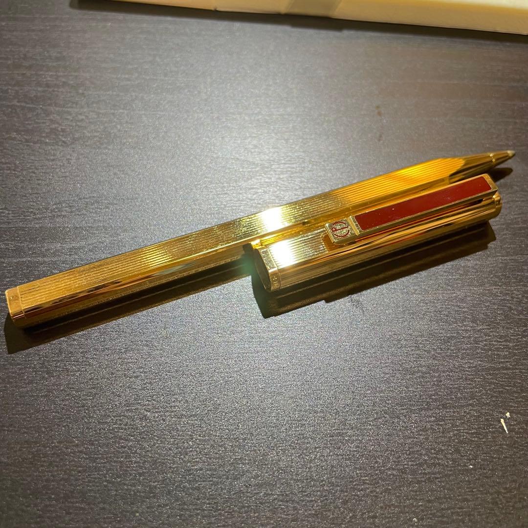 ダンヒルDUNHILL ボールペン　ゴールド×ラッカー　箱　ギャラ有り