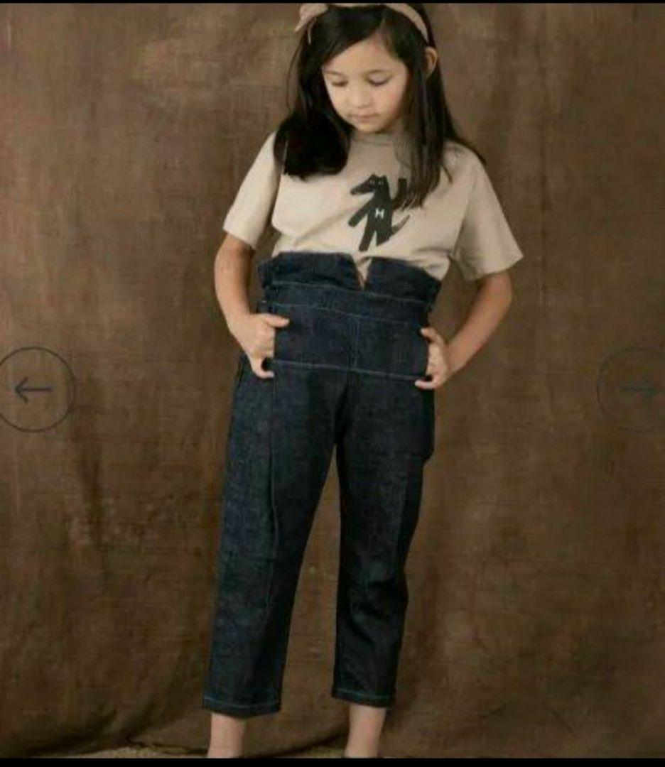 【8-9Y】HELLOLUPO　ハイウエストデニム