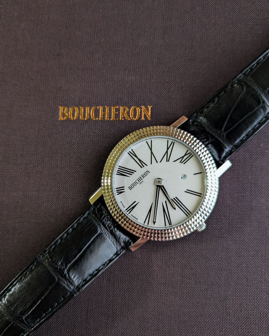 ブシュロン ロンド メンズ クロー·ド·パリ 付属品有 美品