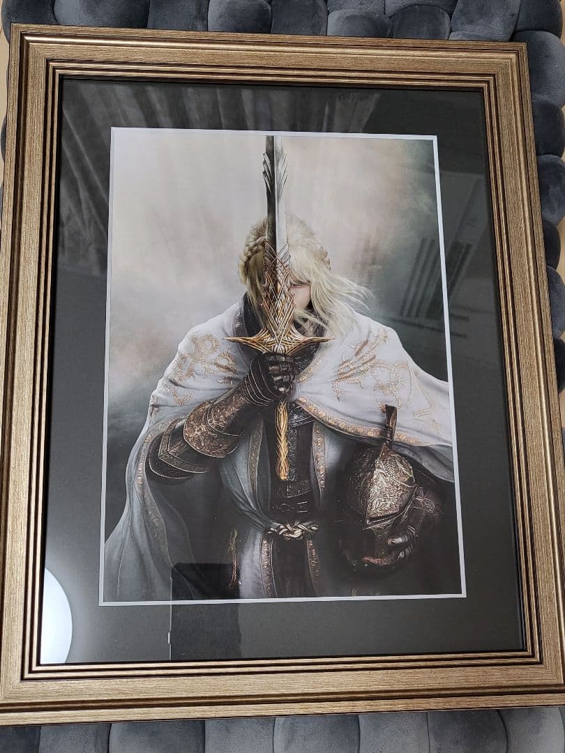 エルデンリング 額装入り高精彩アート 「針の騎士 レダ 」 複製原画 レダ