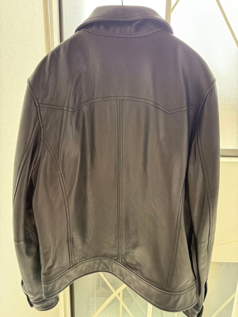 Eddie Bauer エディバウワー ブラックレザージャケット S