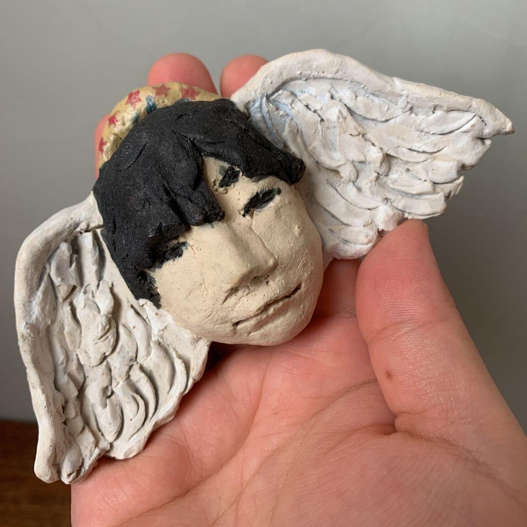 妻の作った　大天使　オーナメント　陶芸