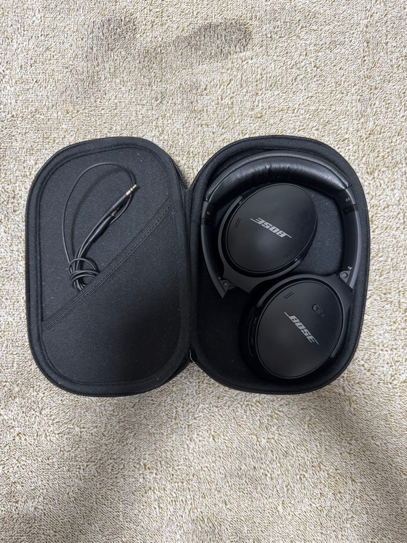 Bose QuietComfort 45 ブラック ワイヤレス 有線プラグ付き
