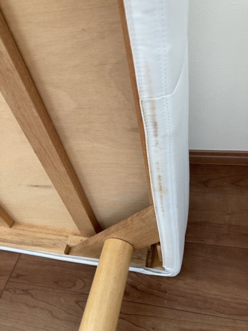 無印良品　シングル 脚付きマットレス ホワイト