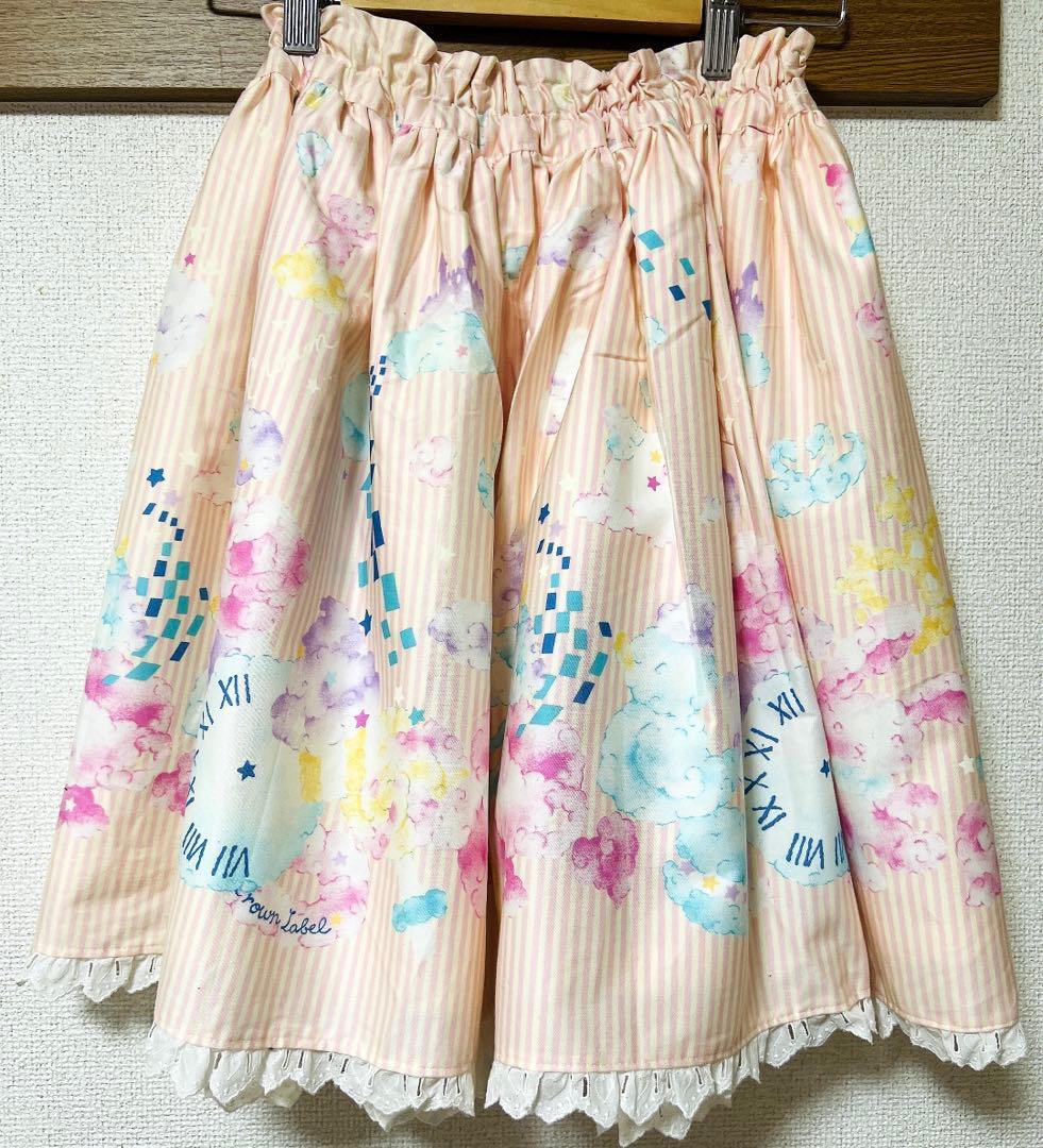 morphose Temps de Fille プリントミニスカート