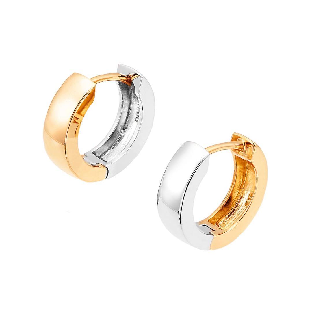 新品■9万 ジュエリーツツミ プラチナ/K18イエローゴールドリバーシブルピアス