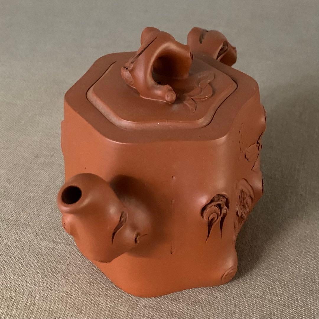 新品　紫砂　在銘　中国茶器　急須　宜興窯　古美術　年代物　古宜興紫砂