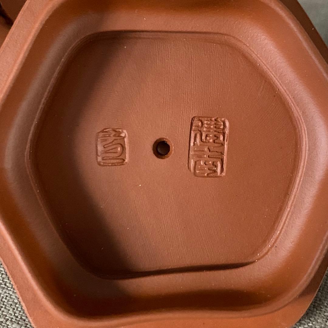 新品　紫砂　在銘　中国茶器　急須　宜興窯　古美術　年代物　古宜興紫砂