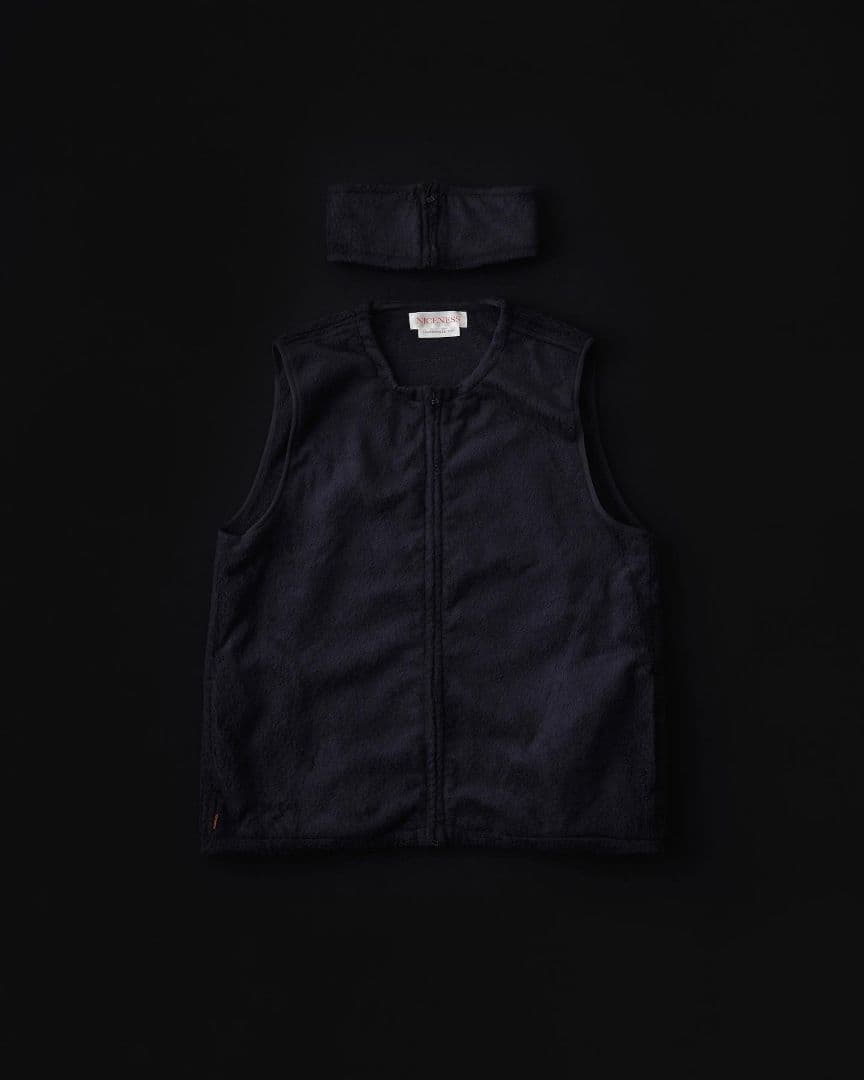 新品NICENESS 22AW別注ワイルドシルクボアベストWALTER