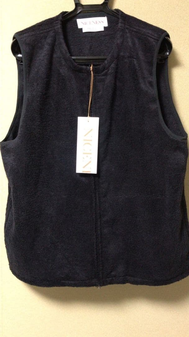 新品NICENESS 22AW別注ワイルドシルクボアベストWALTER