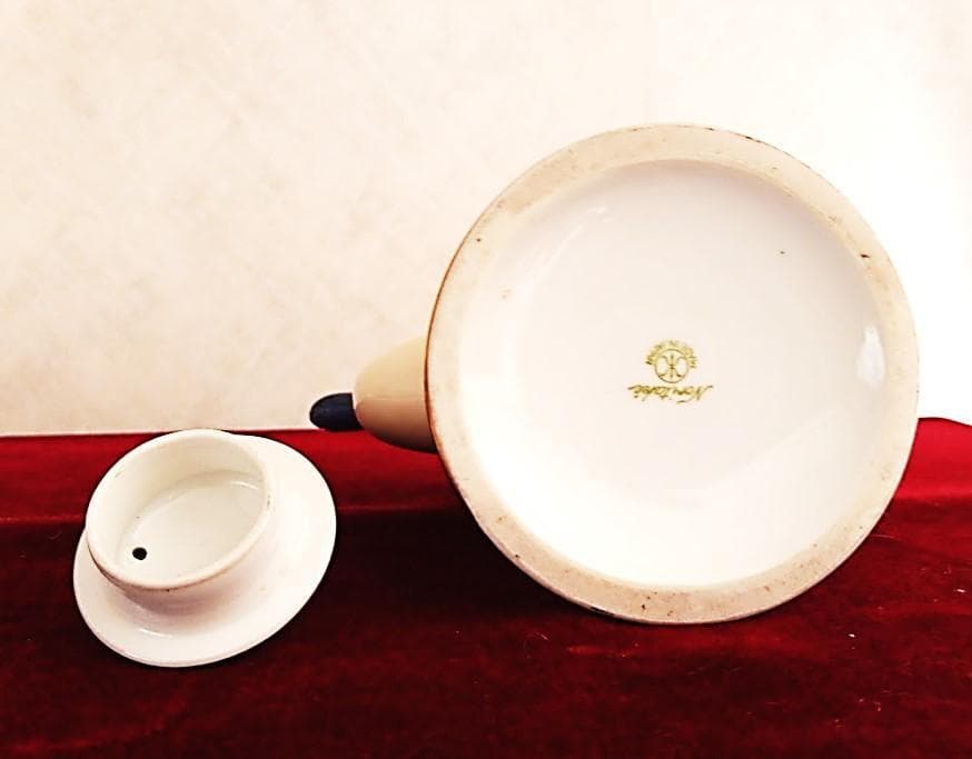 セール‼超美品 アールデコ オールドノリタケ　コーヒーポット 藍ラスター