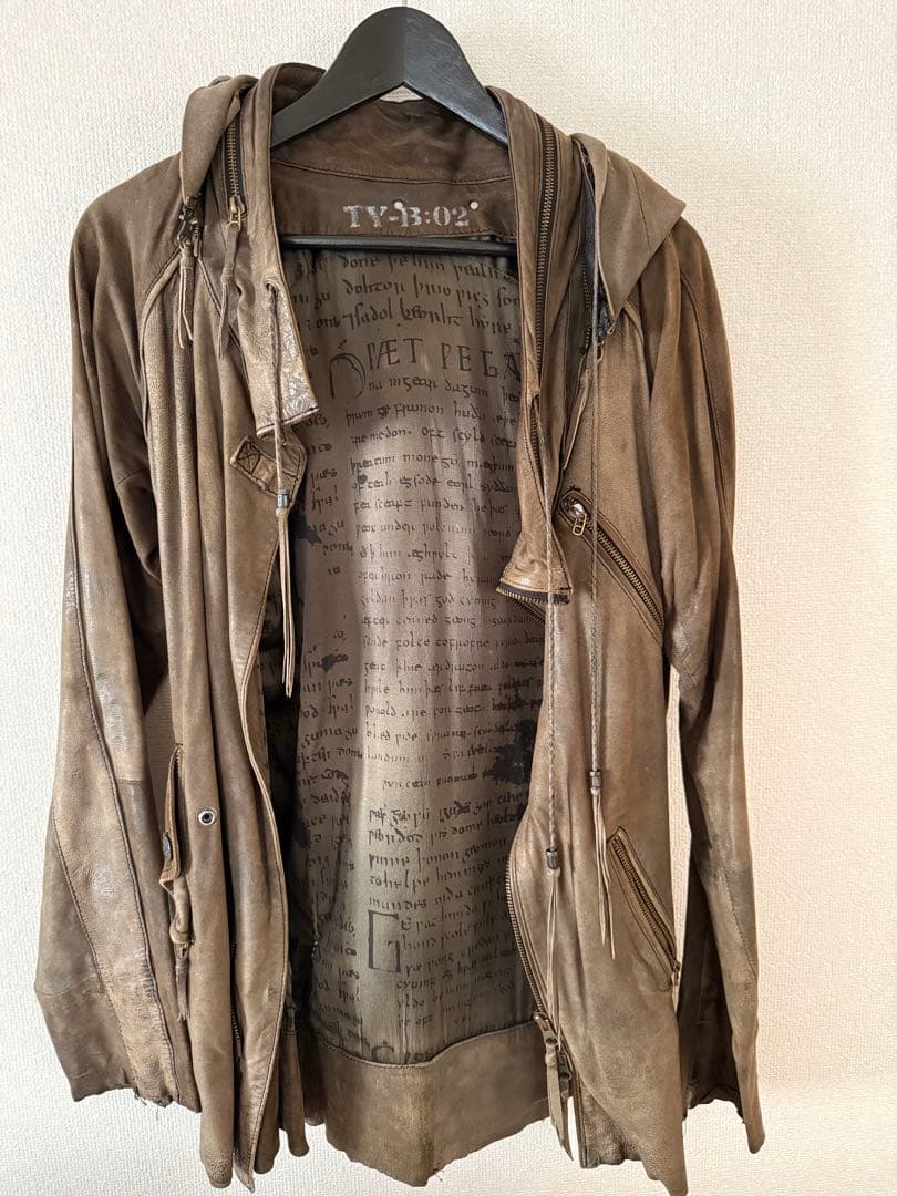 【希少・14th Addiction】レザーライダースジャケット