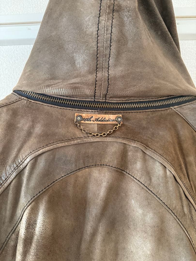 【希少・14th Addiction】レザーライダースジャケット