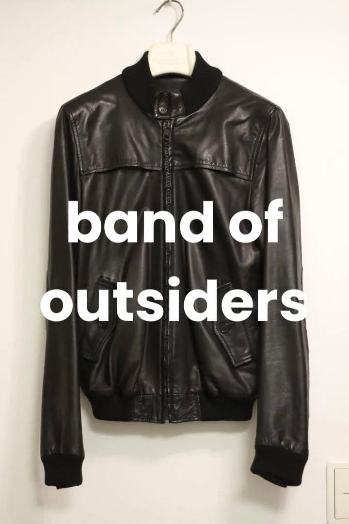 【極美品】band of outsiders シングルレザージャケット 0
