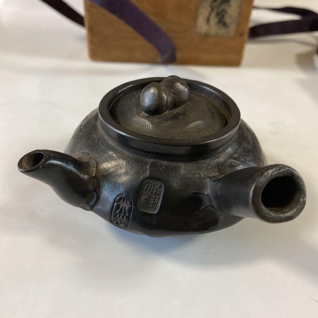 陶瓷器   明治期米谷造の急須   煎茶道具