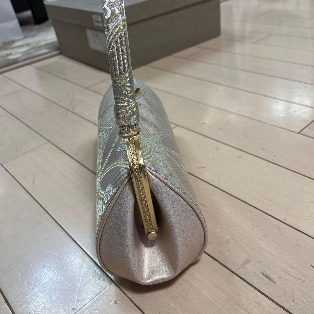 ゴールド刺繍和装用バッグと草履セット