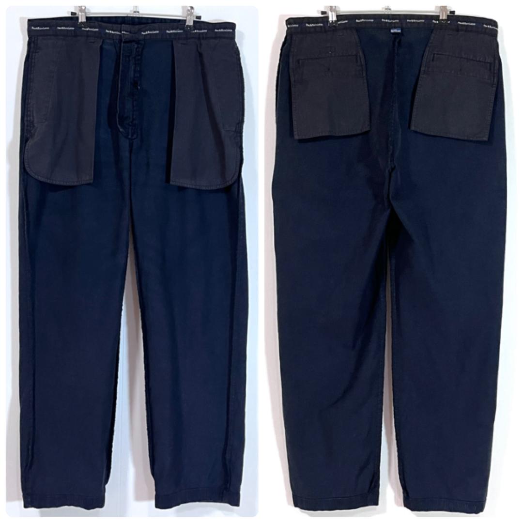 90s ポロラルフローレン 38x32 ANDREW 太畝コーデュロイパンツ 紺