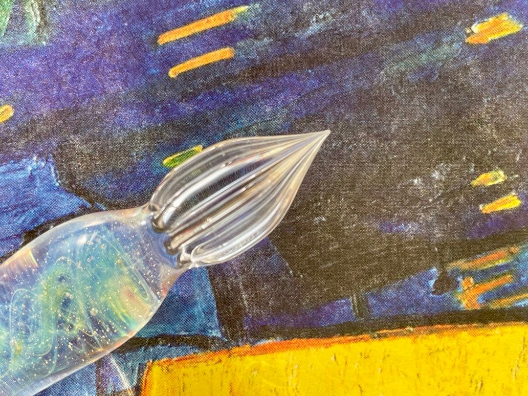 きゃろくろガラス工房・星空ガラスペン