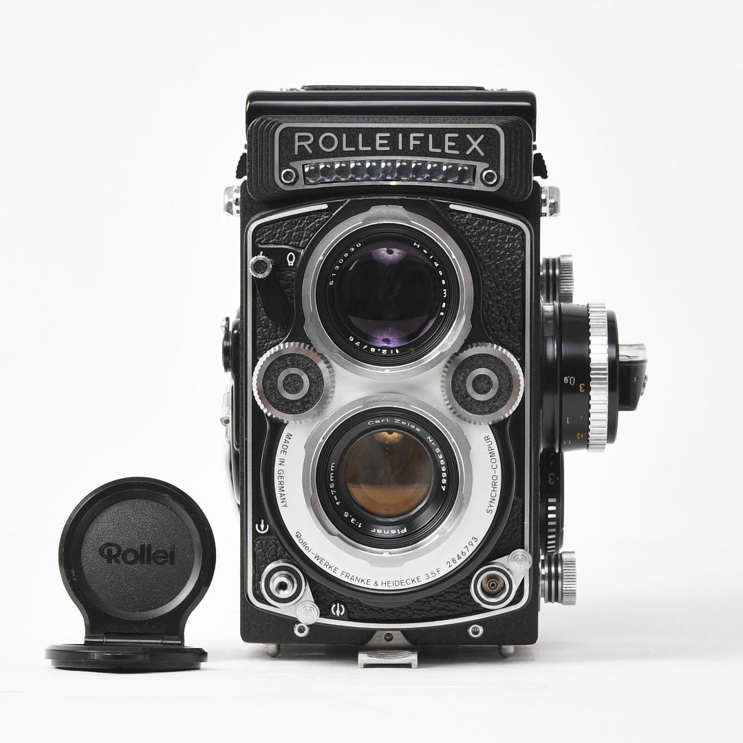 オーバーホール済 ROLLEIFLEX Planar f3.5 ホワイトフェイス