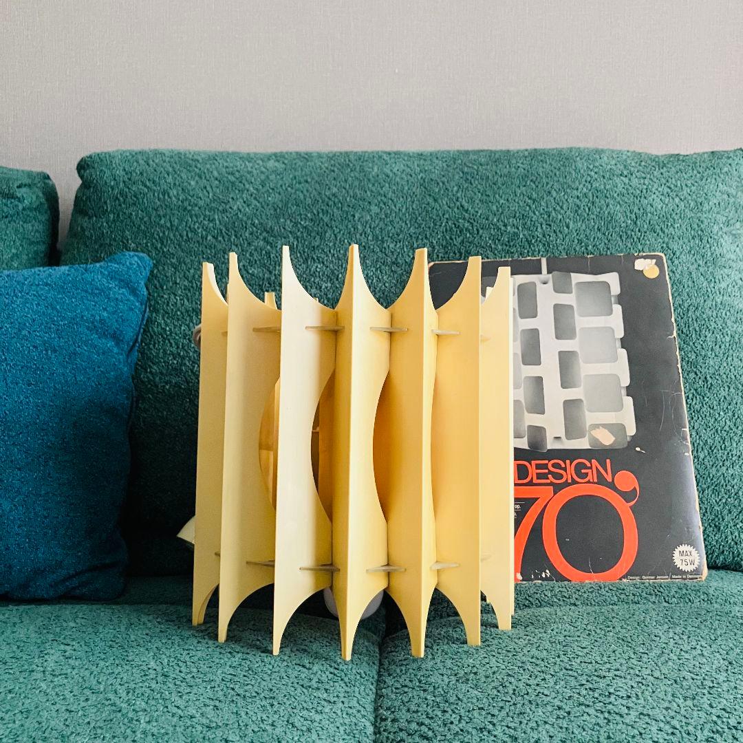 70'S デンマーク製「フラットパック」ペンダントライト ×2 スペースエイジ