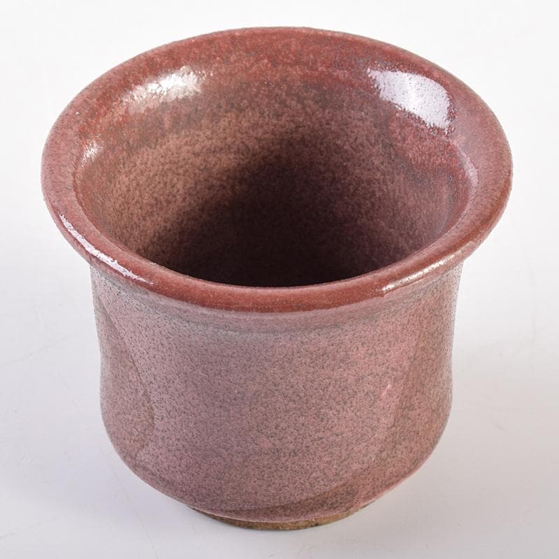 北大路魯山人作　辰砂釉　ぐい呑　盃　V　R7678