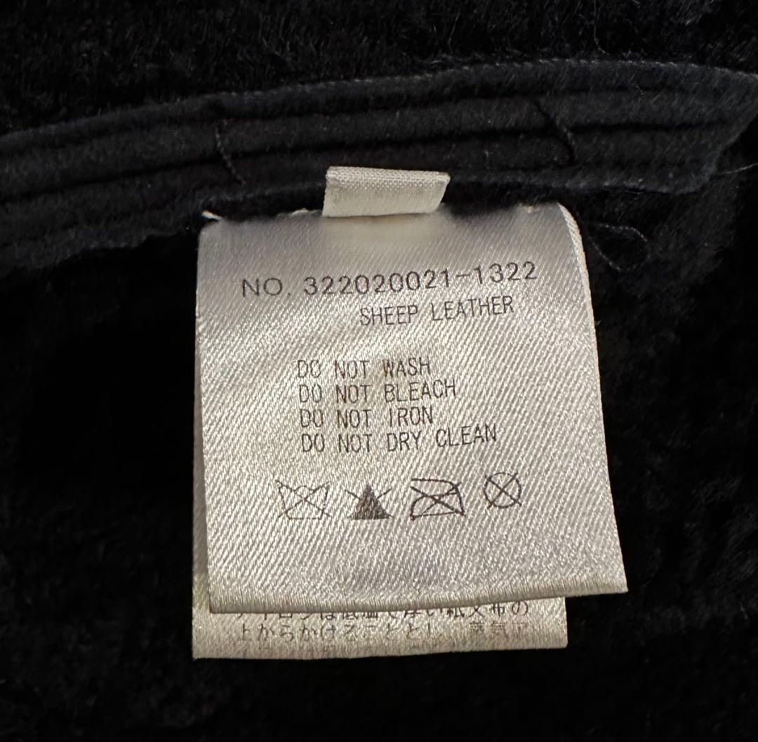 RHC ロンハーマン リアルムートン　ダッフルコートフード付き　ネイビー　M