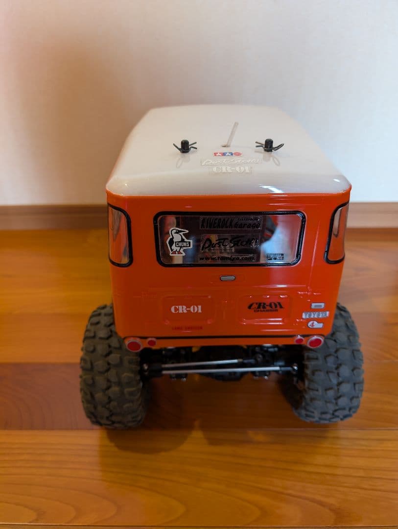 タミヤ　CR-01　 ランドクルーザー40　 純正新品バッテリー、予備タイヤつき