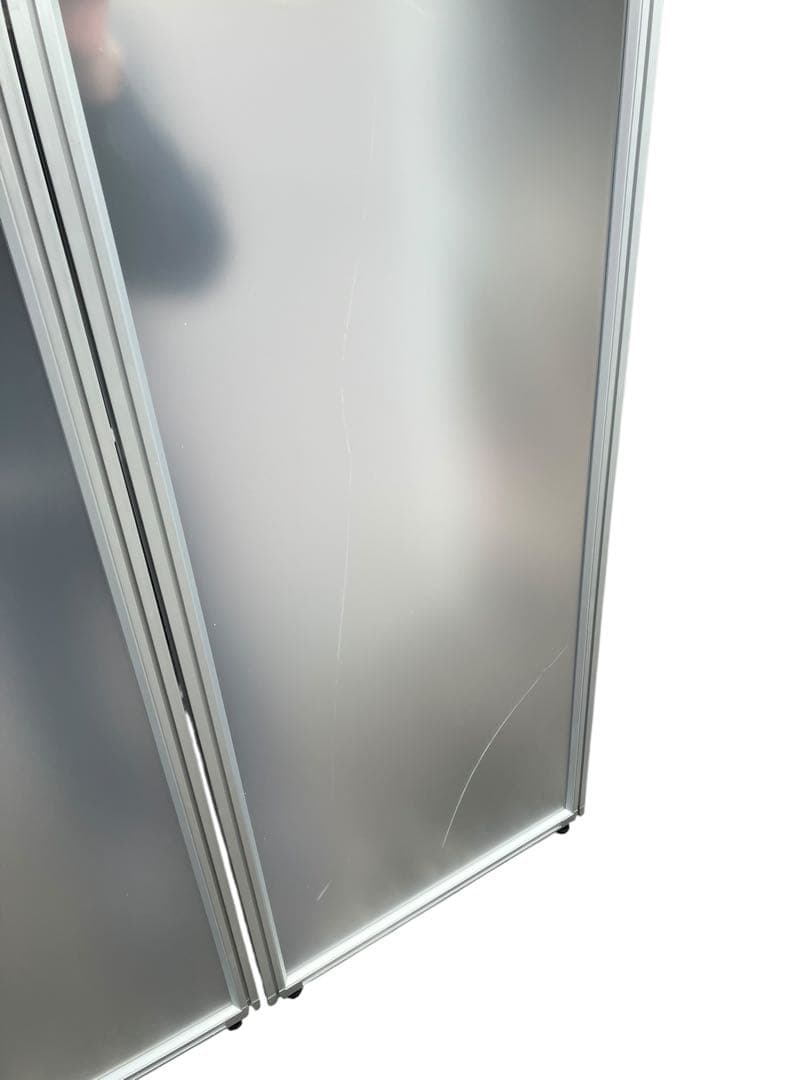 【美品】パーテーション 2枚セット アルミ オフィス 衝立 間仕切り 什器