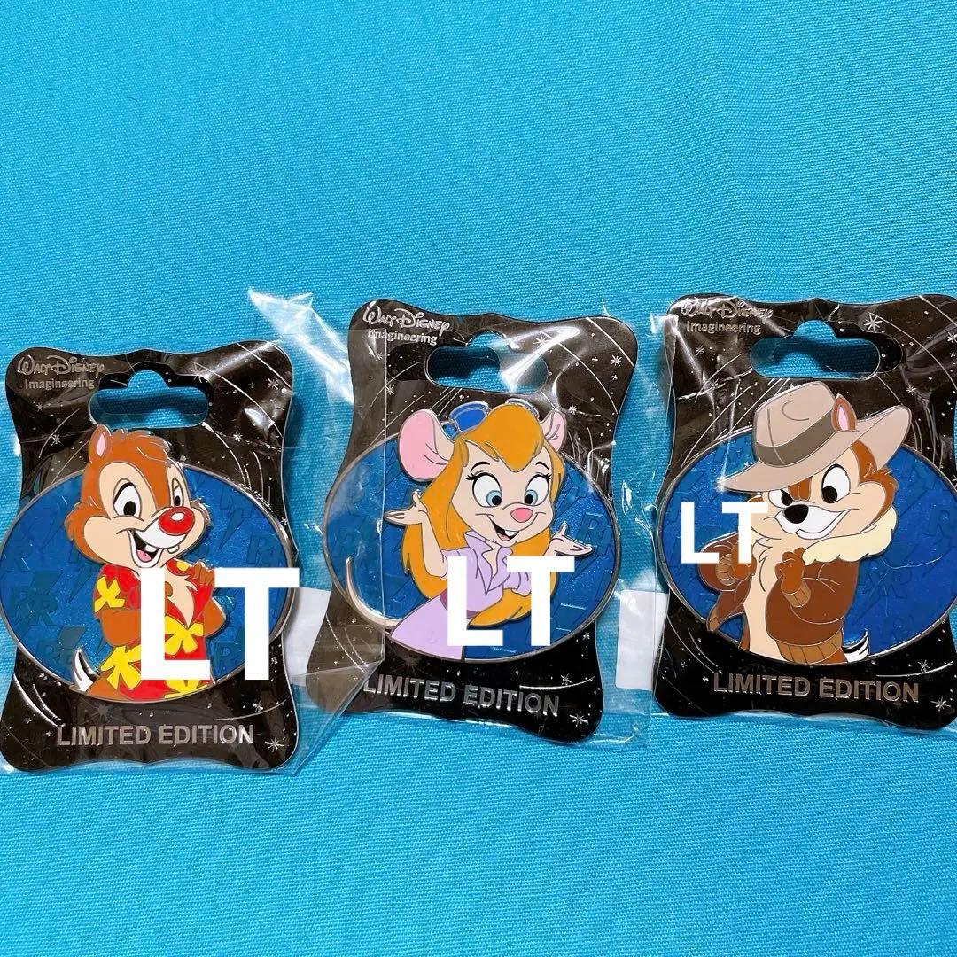 WDI ディズニー　ピンバッジ　レスキューレンジャー　チップ　デール　ガジェット