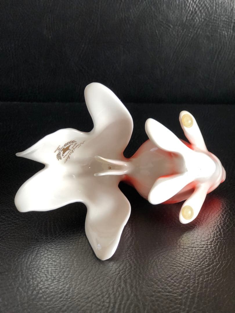 ノリタケ　フィギュリン　1970年代　 金魚置物　陶器　インテリア　則武