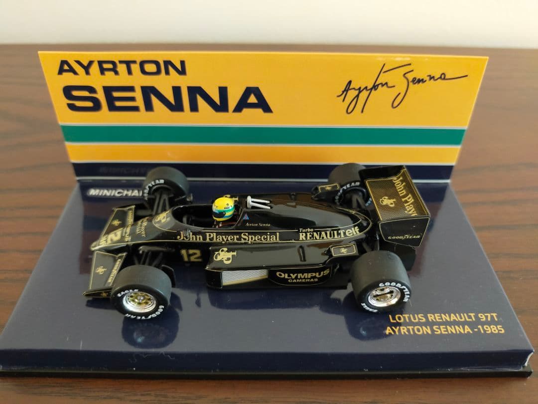 ミニチャンプス 1/43 ロータス ルノー 97T アイルトンセナ 1985
