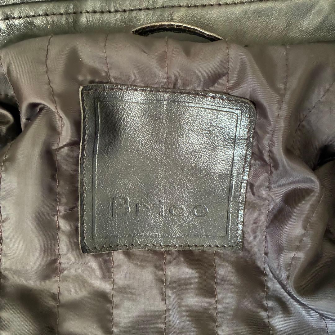 ヴィンテージ レザージャケット ブラウン ラムレザー シングル エディスリマン