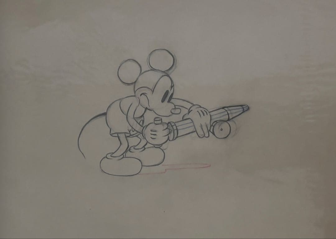 ミッキーマウス 鉛筆画 Mickey's Garden
