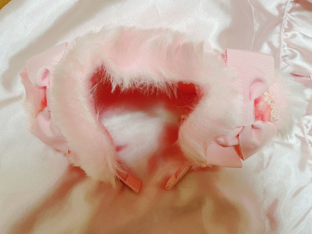 baby,the stars なかよしくみゃ　くまみみファーカチューシャ　ピンク